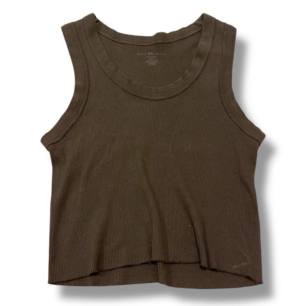 JOHN GALT BRANDY MELVILLE RIBBED CROP SLEEVELESS CONNOR TANK TOP SZ ONE SIZE